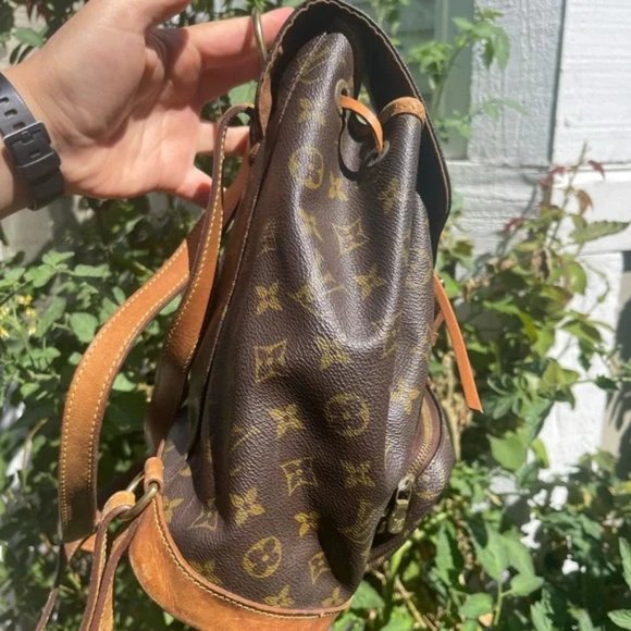 Louis Vuitton LV BackPack Bag Montsouris MM Browns Monogram - Picture 4 of 13